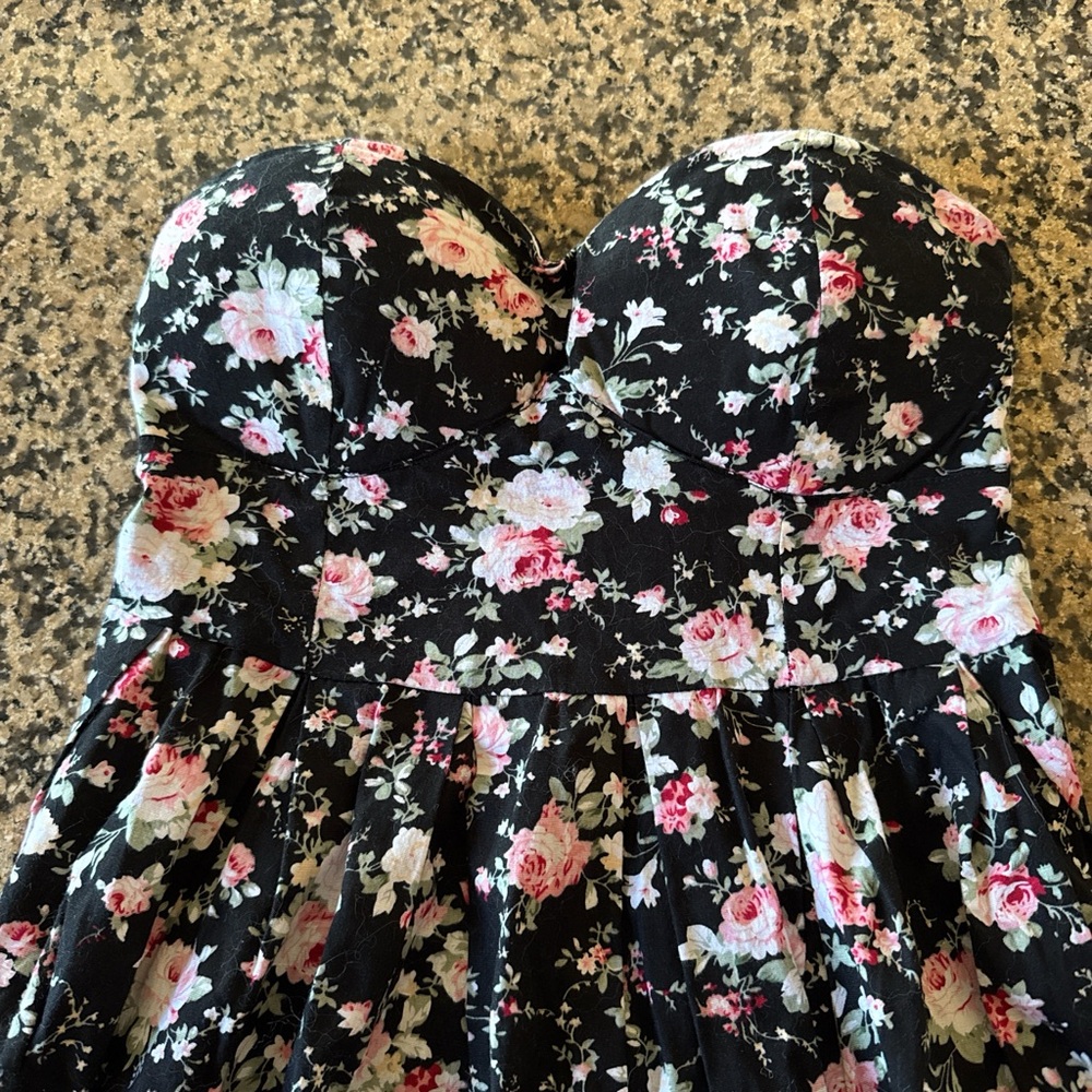 Say What? Black Floral Dress